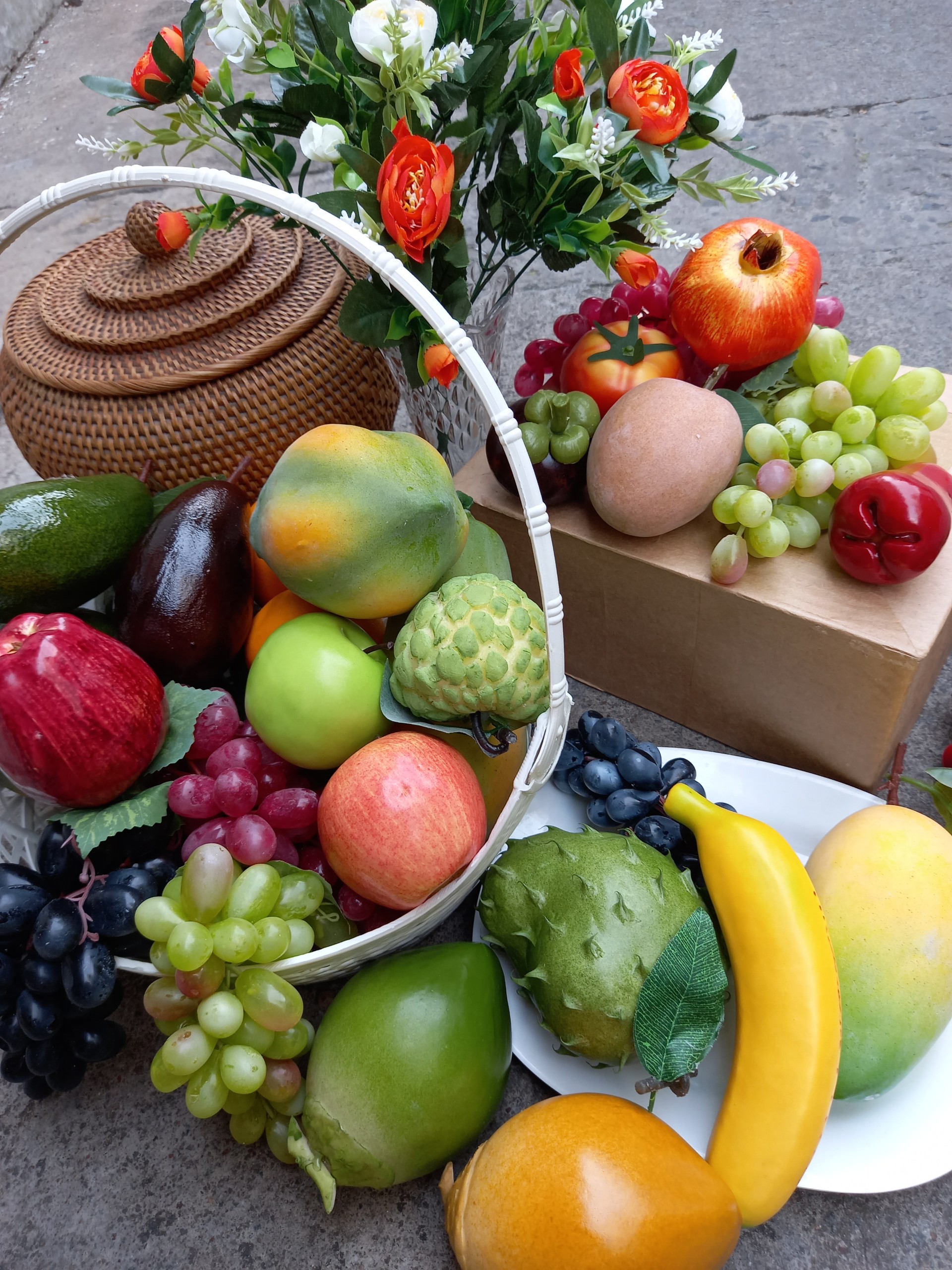 [HCM]Combo 10 Trái cây giả bất kỳ (không giống nhau) - Trái cây giả - Hương Flower