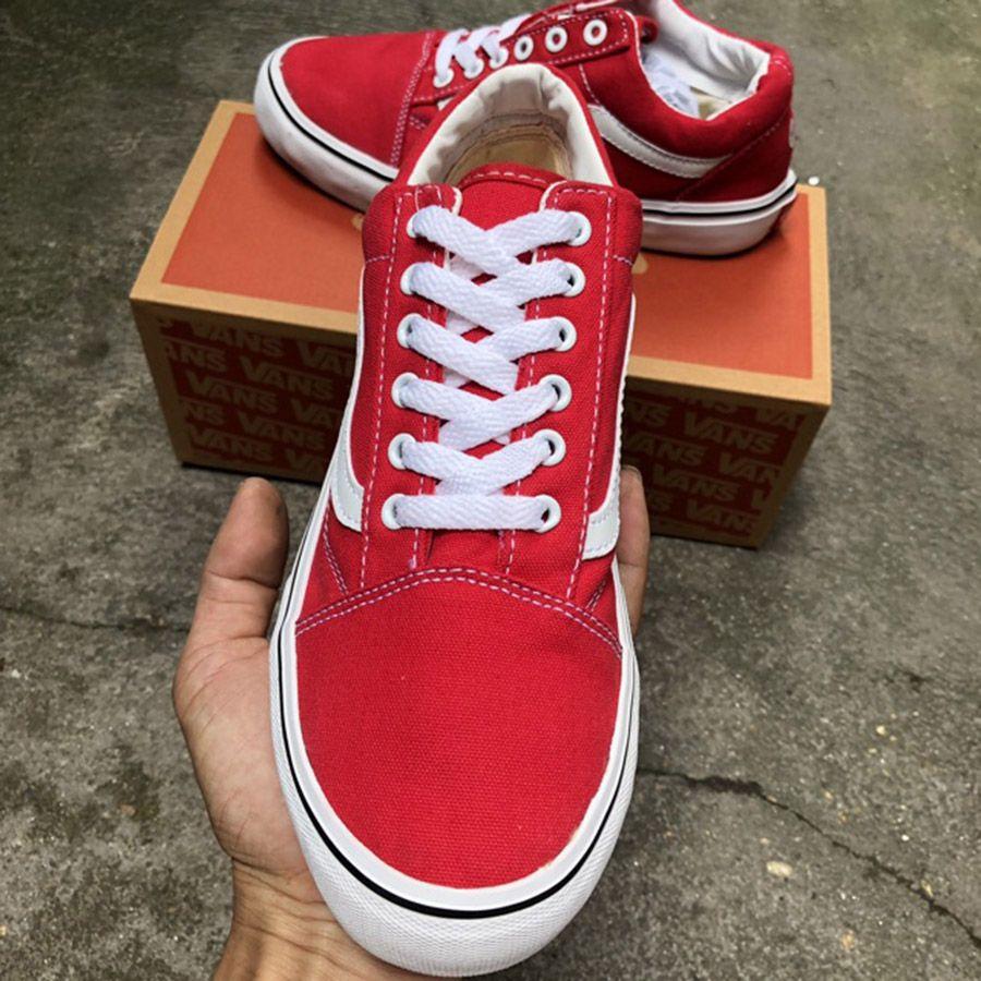 [Xả Kho] Giày Thể Thao Vans Old Đỏ [ Xk7 ]