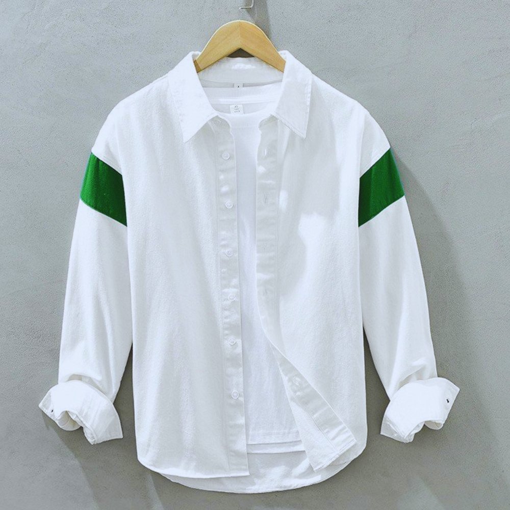 Áo sơ mi nam dài tay phối viền mẫu JE822 Thời trang TOP FASHION SHOP Thiết kế lịch lãm và nam tính kiểu hot hiện nay