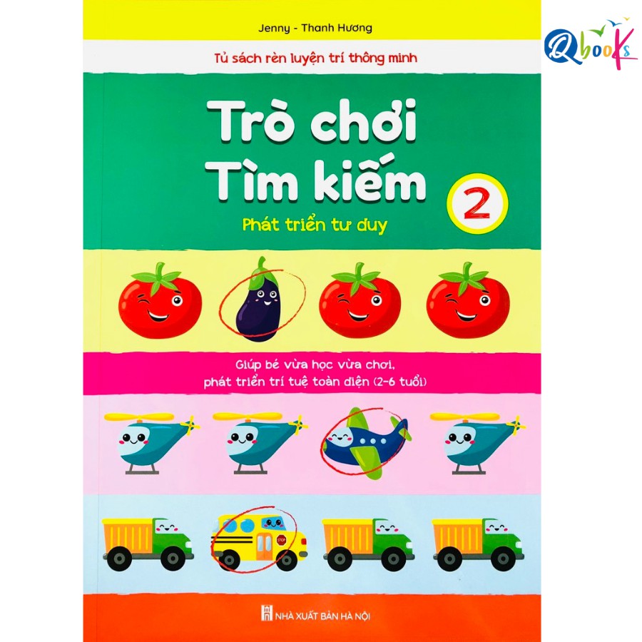 Sách - trò chơi tìm kiếm - phát triển tư duy cho trẻ 2 - 6 tuổi - quyển 2