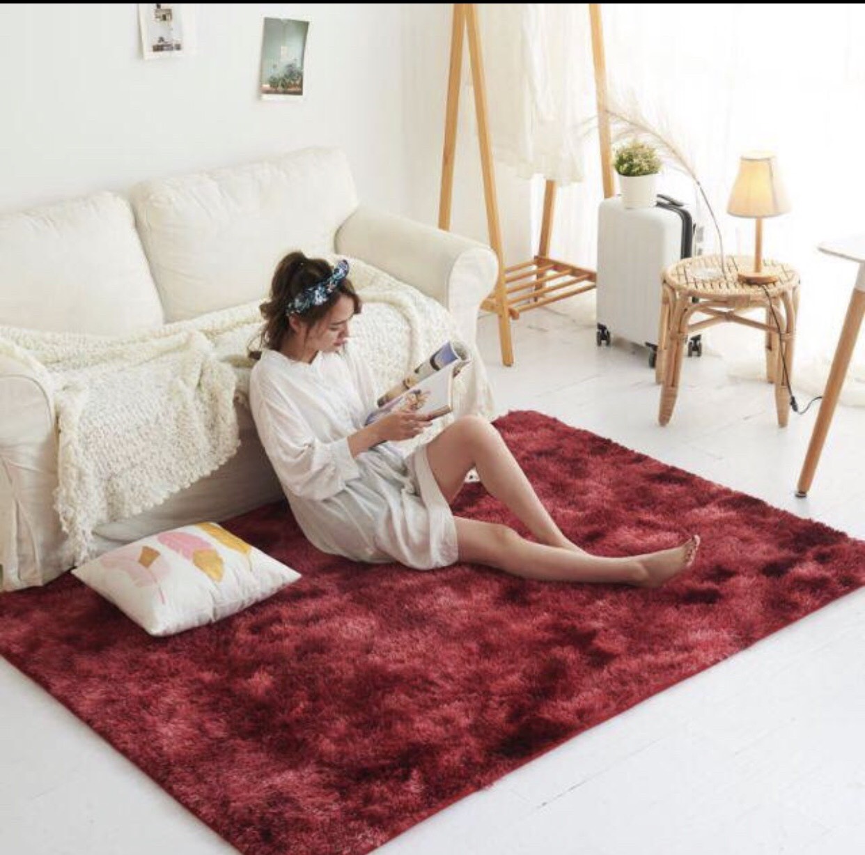 Thảm lông loang nhập khẩu