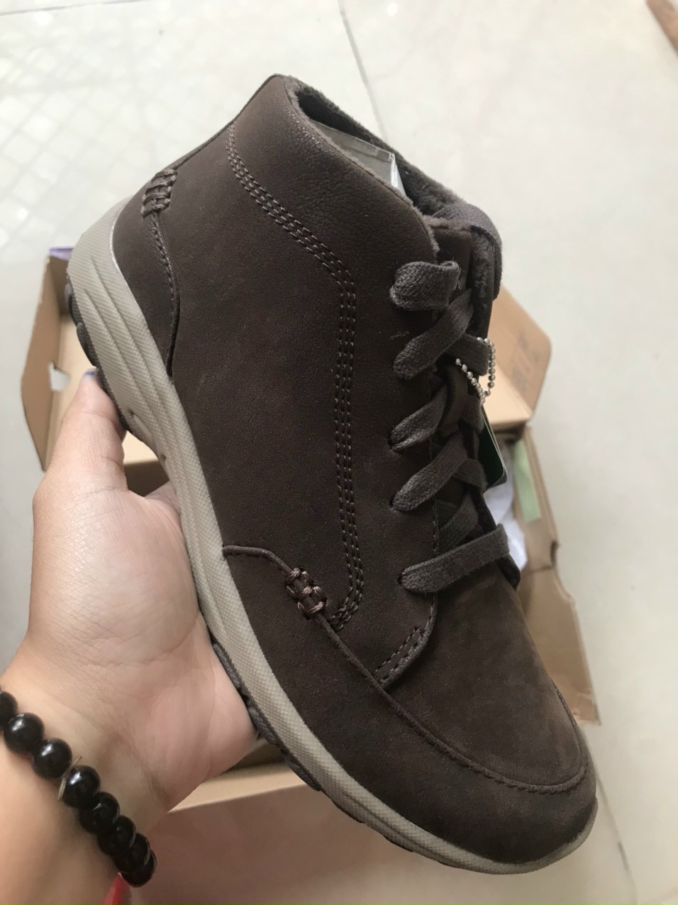 Giày boot Skeschers nữ mùa đông cổ thấp