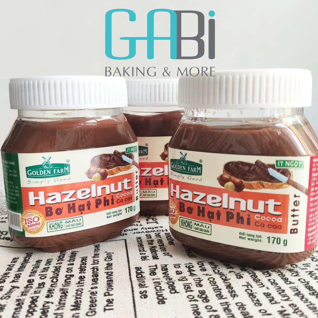 Bơ hạt phỉ golden farm 170g