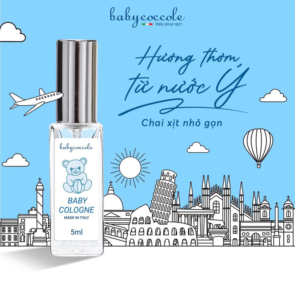 Nước hoa cho bé Babycoccole 0M+, nước hoa chiết xuất hoa sen an toàn cho bé 5ml
