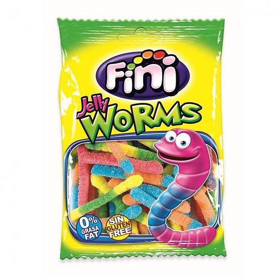 Kẹo dẻo fini fizzy worms gói 100g date t5/2021