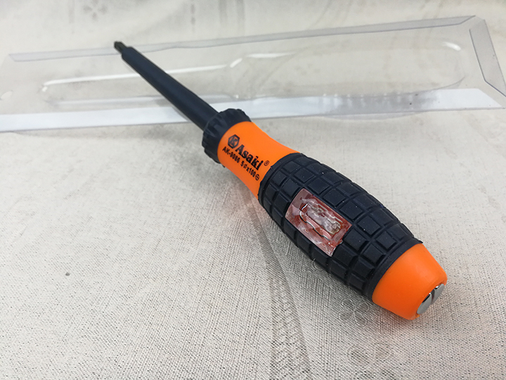 Tua vít cách điện & thử điện 5 mm x 100 mm asaki ak-9086