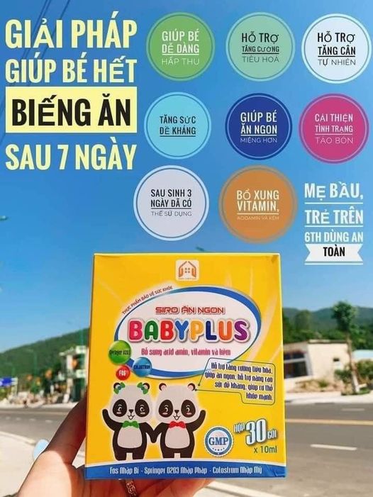 Tách lẻ 10 gói siro ăn ngon baby plus kèm quà tặng