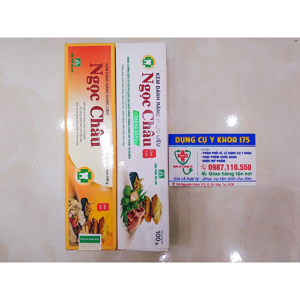 Kem đánh răng dược liệu ngọc châu 100g