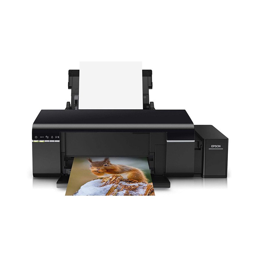 Máy in epson l805 in phun màu đơn năng khổ giấy a4 tốc độ in 34 trang/phút độ phân giải 5760 x 1440 dpi kết nối usb 2.0