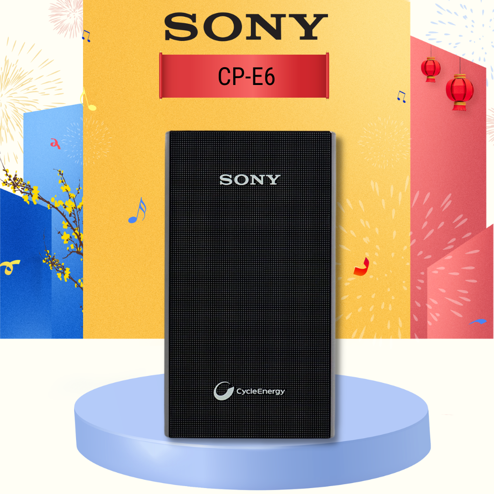 Pin sạc dự phòng SONY CP-E6 2 Màu Trắng, Đen chính hãng - Bảo hành 12 tháng