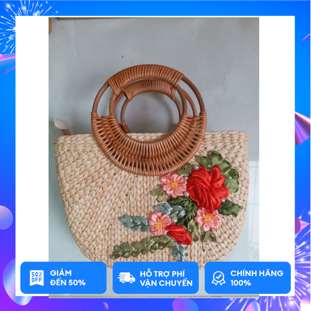 Túi lục bình hoa ruy băng - Manhandmade