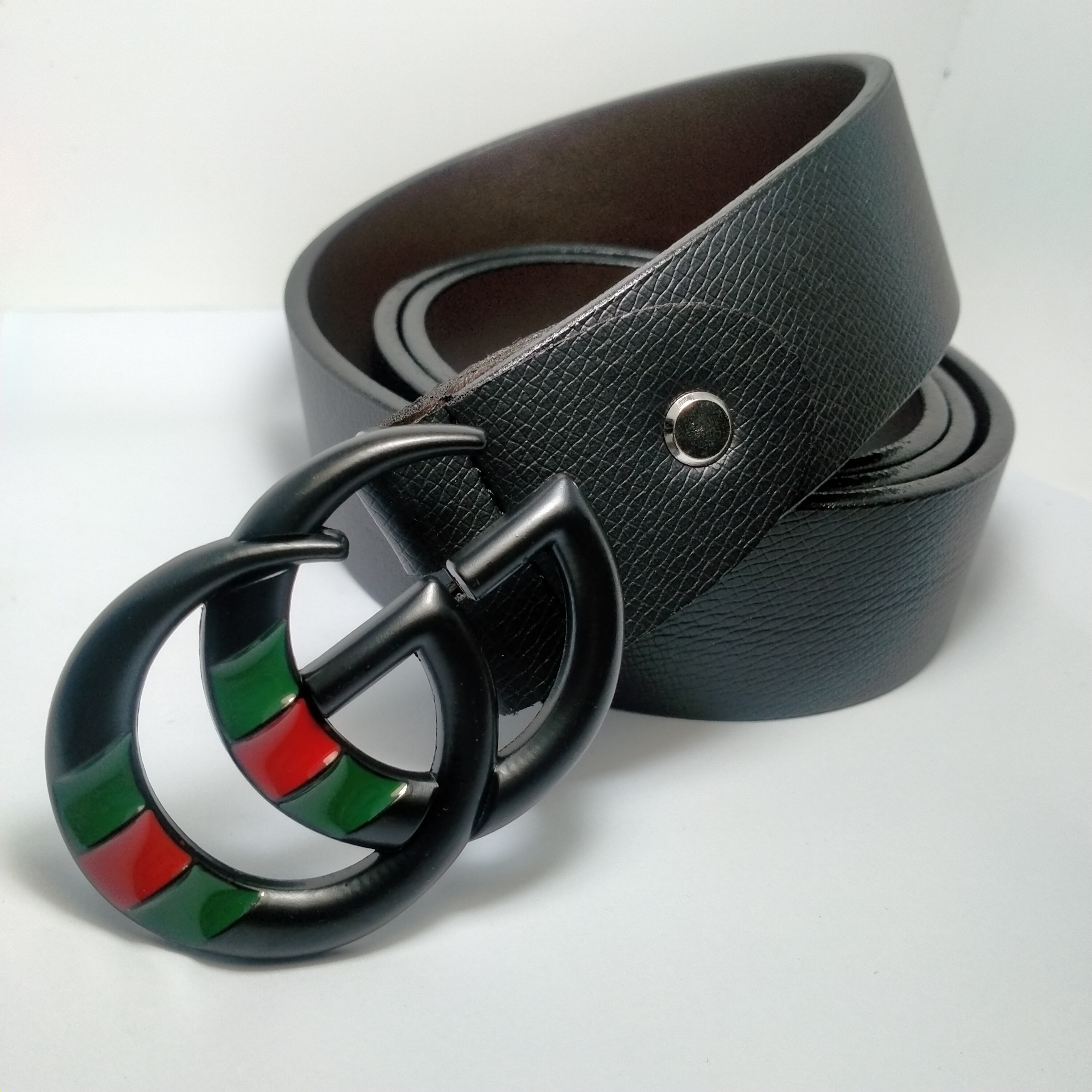 Thắt Lưng Nam - Dây Nịt Nam Khóa 2 Chữ GG Chất Liệu Da Cao Cấp - Bảo hành 12 tháng