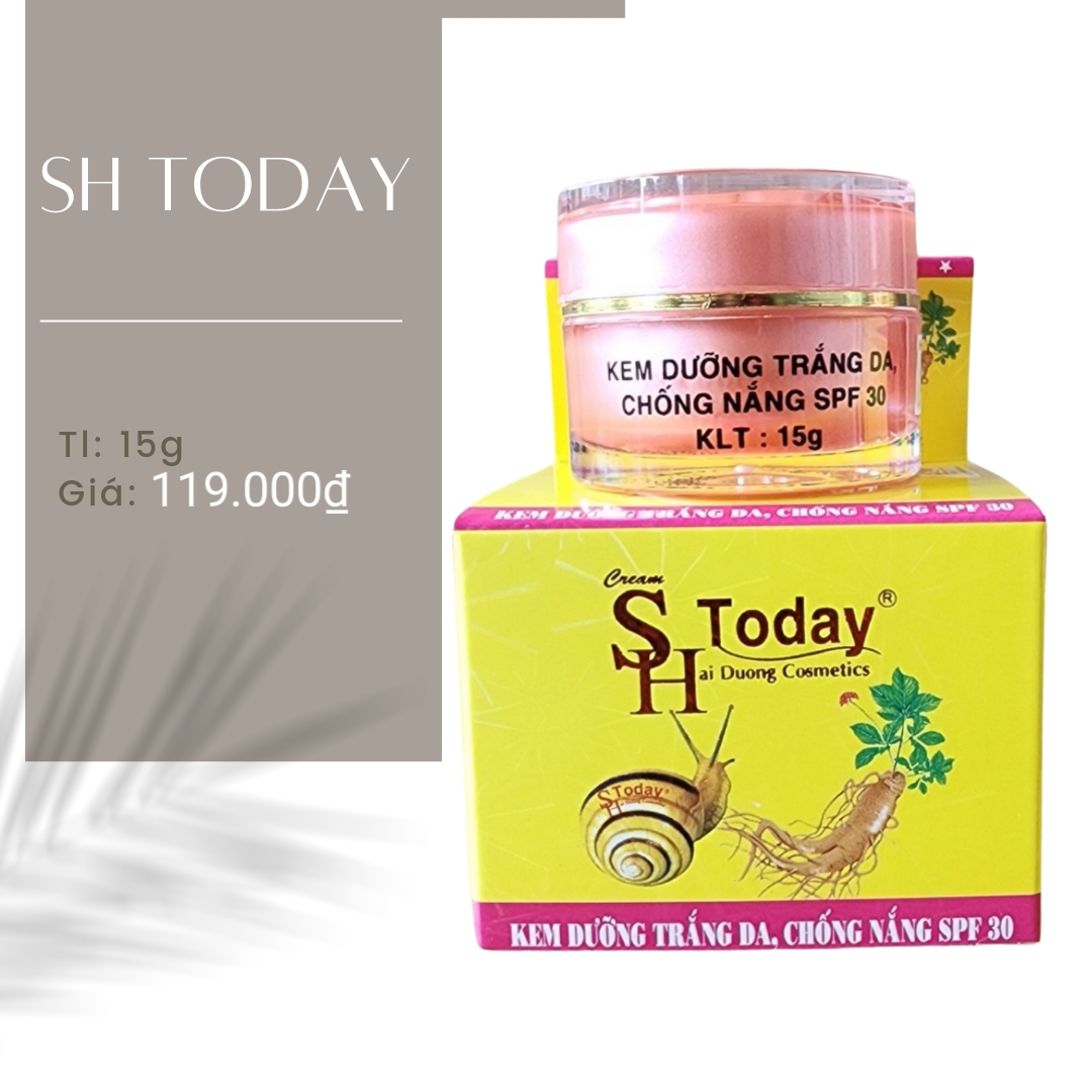 Kem dưỡng trắng da chống nắng spf 30 sh today 15g