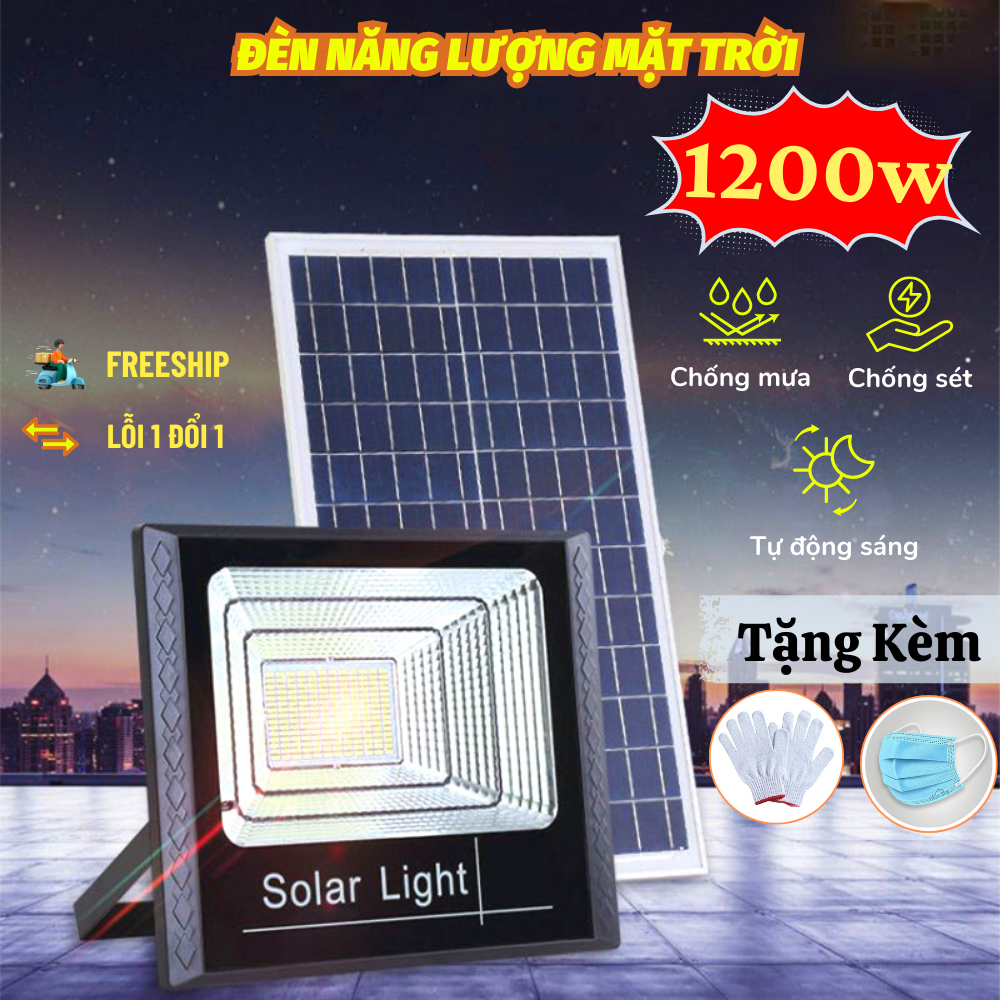 Đèn năng lượng mặt trời siêu sáng đèn pha năng lượng mặt trời chống nước