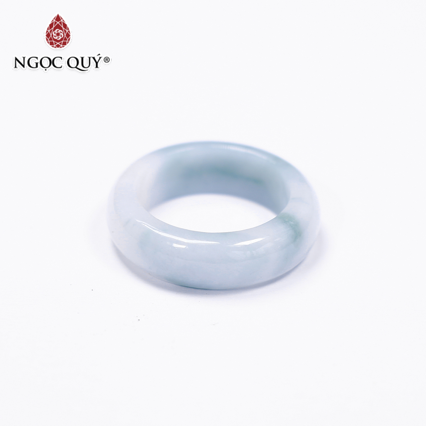 Nhẫn nữ cẩm thạch A mệnh hỏa , mộc - Ngọc Quý Gemstones
