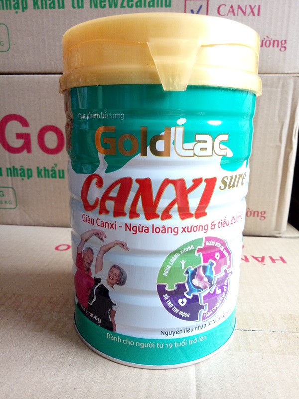 Sữa canxi cho người già Goldlac canxi Lon 900g