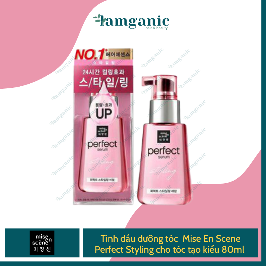 [HCM][Mẫu Mới 2020] Tinh Dầu Dưỡng Tóc Mise En Scene Perfect Serum 80ml phục hồi tóc chiết xuất từ dầu Argan - Styling Edition