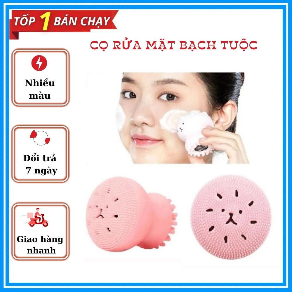 Cọ rửa mặt massage bạch tuộc 2 đầu làm sạch sâu lỗ chân lông