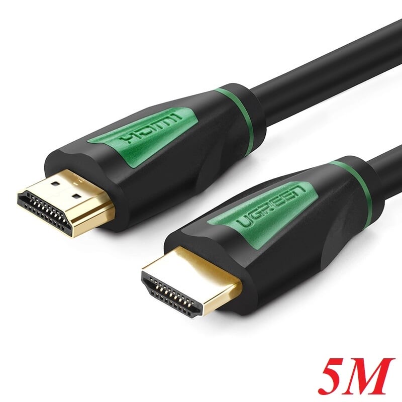 Ugreen 30193 5m màu đen cáp tín hiệu hdmi chuẩn 1.4 hỗ trợ phân giải 4k * 2k hd116