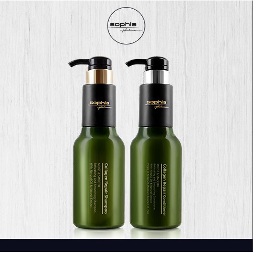 Cặp dầu gội xả collagen phục hồi tóc Sophia Platinum Hàn Quốc