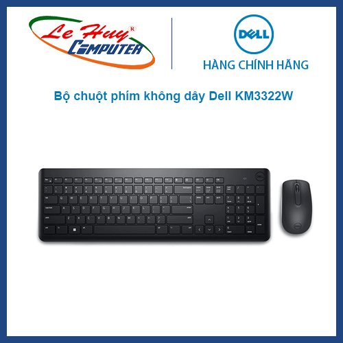 Bộ bàn phím chuột không dây Dell KM3322W