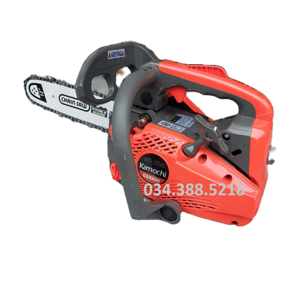 Máy cưa xích chạy xăng kamochi cs2500 nhật bản- máy cưa xăng mini