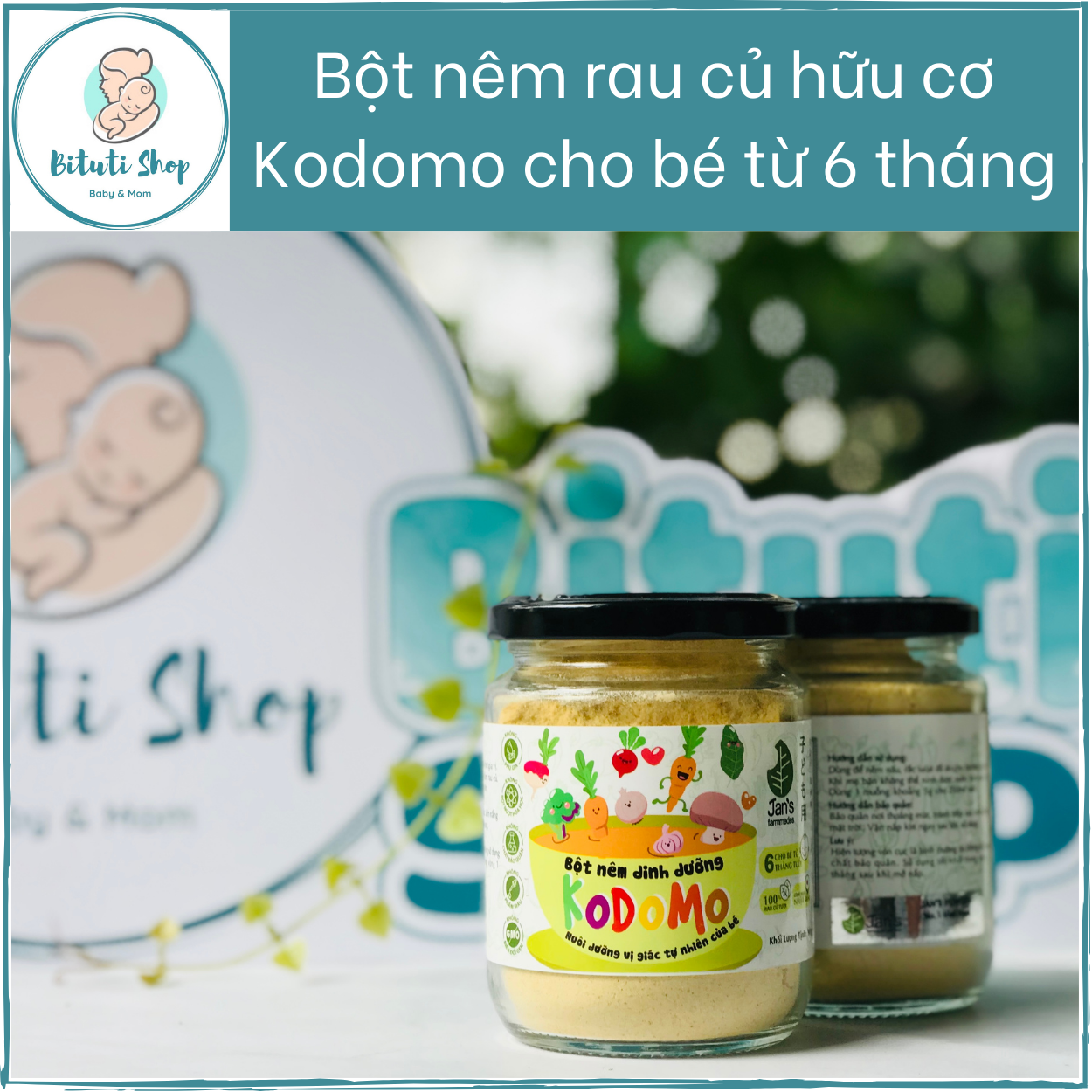 BỘT NÊM DINH DƯỠNG JAN’S KODOMO VỊ RAU CỦ cho bé ăn dặm