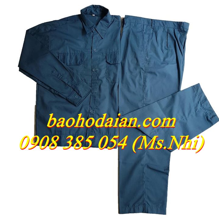 QUẦN ÁO BẢO HỘ, QUẦN ÁO CÔNG NHÂN VẢI KAKI - MÀU XANH RÊU - HÌNH THẬT, CÓ SẴN