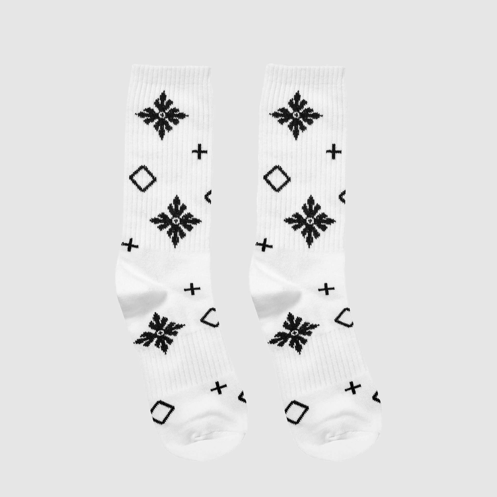 Vớ/tất cổ cao white bls monogram ldv socks