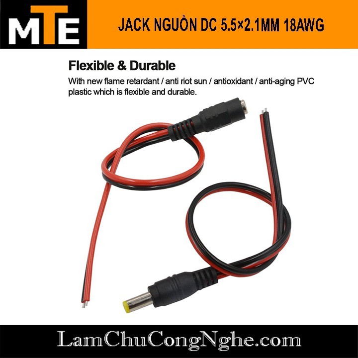 Dây nguồn dc 5.5*2.1mm