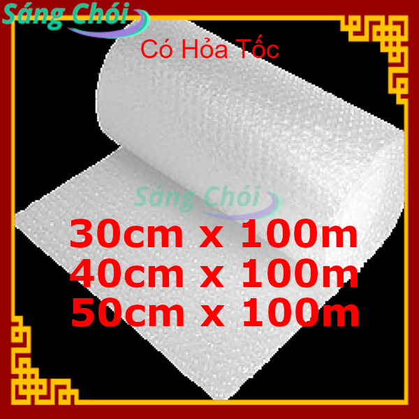 [30cm / 40cm / 50cm x 100mét] Cuộn Bóng Khí Xốp Hơi Bọc Hàng Xốp Bọt Khí Bọc Hàng Màng Xốp Bóp Nổ Cuộn Bong Bóng Khí Màng Xốp Bong Bóng Xốp Khí Bong Bóng Màng Xốp Gói Hàng - [30cm / 40cm / 50cm x 100m] Bubble Wrap Protective Packaging