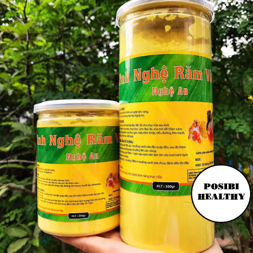 💟💟 tinh bột nghệ răm vàng ngừa mụn đẹp da 500g