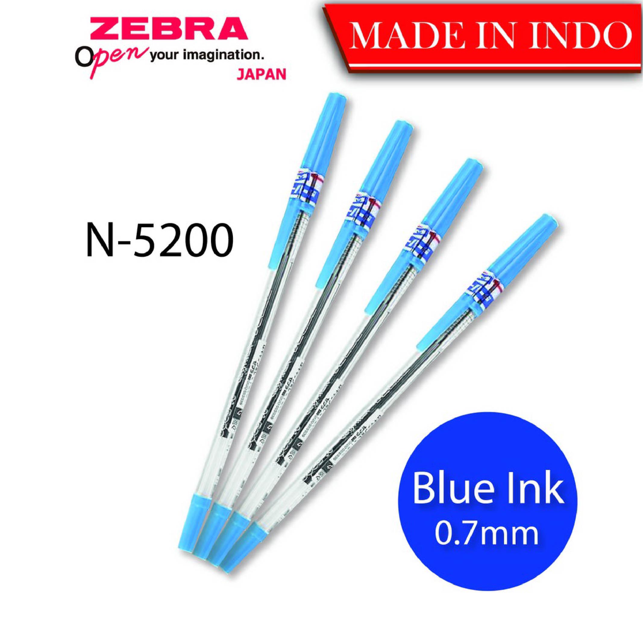 Zebra - viết bi nắp n-5200 0.7 - xanh -