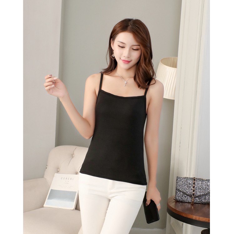 Áo 2 dây trơn mặc lót trong basic
