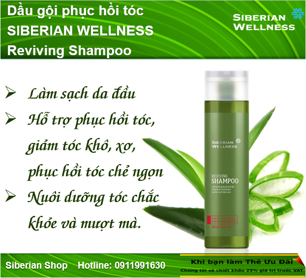 Dầu gội phục hồi tóc SIBERIAN WELLNESS Reviving Shampoo