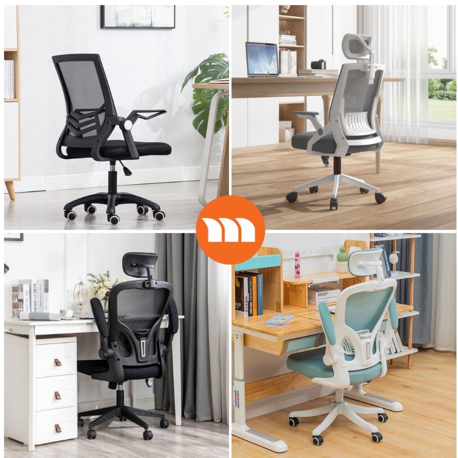 [HỎA TỐC] Ghế Xiaomi Manson Tay Gập Công thá¡ Học Cao Cấp Oasis - Ergonomic - Regal Màu Trắng, Đen, Xám, Hồng, Xanh