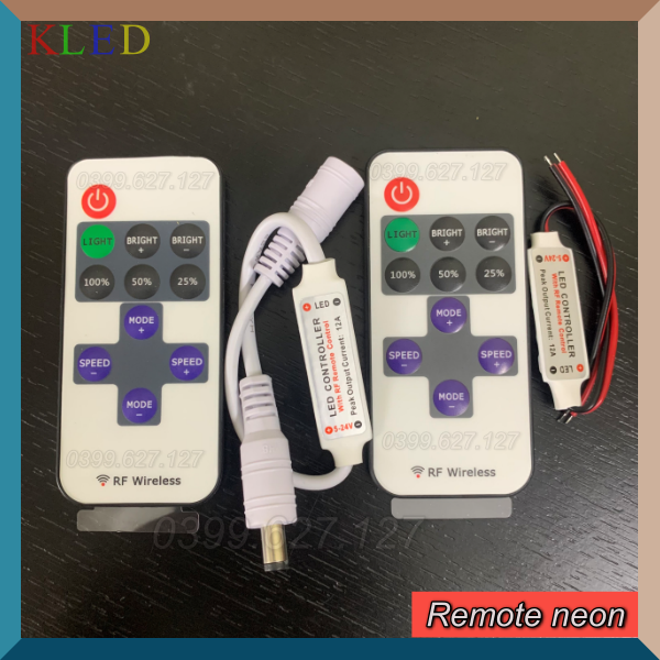 Bộ Điều Khiển Led Từ Xa 1 Kênh - Remote RF - Bộ Điều Khiển Neon - Dimer Điện áp DC 5-24V