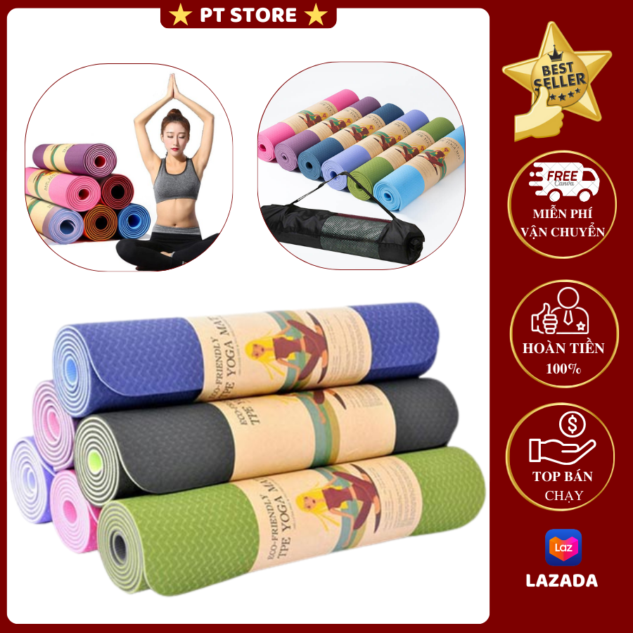Thảm tập yoga, thảm tập gym định tuyến , thảm yoga chống trượt