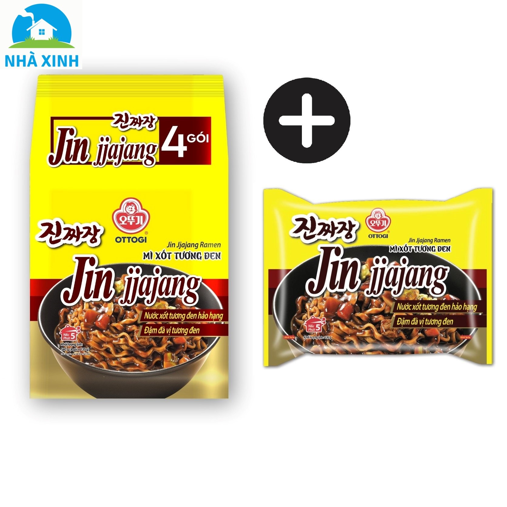 - Mì xốt tương đen Ottogi 135g