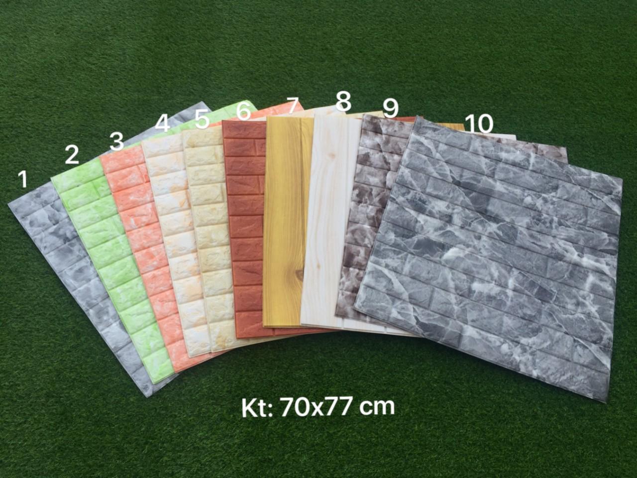 Combo 15 tấm xốp dán tường vân đá 3d
