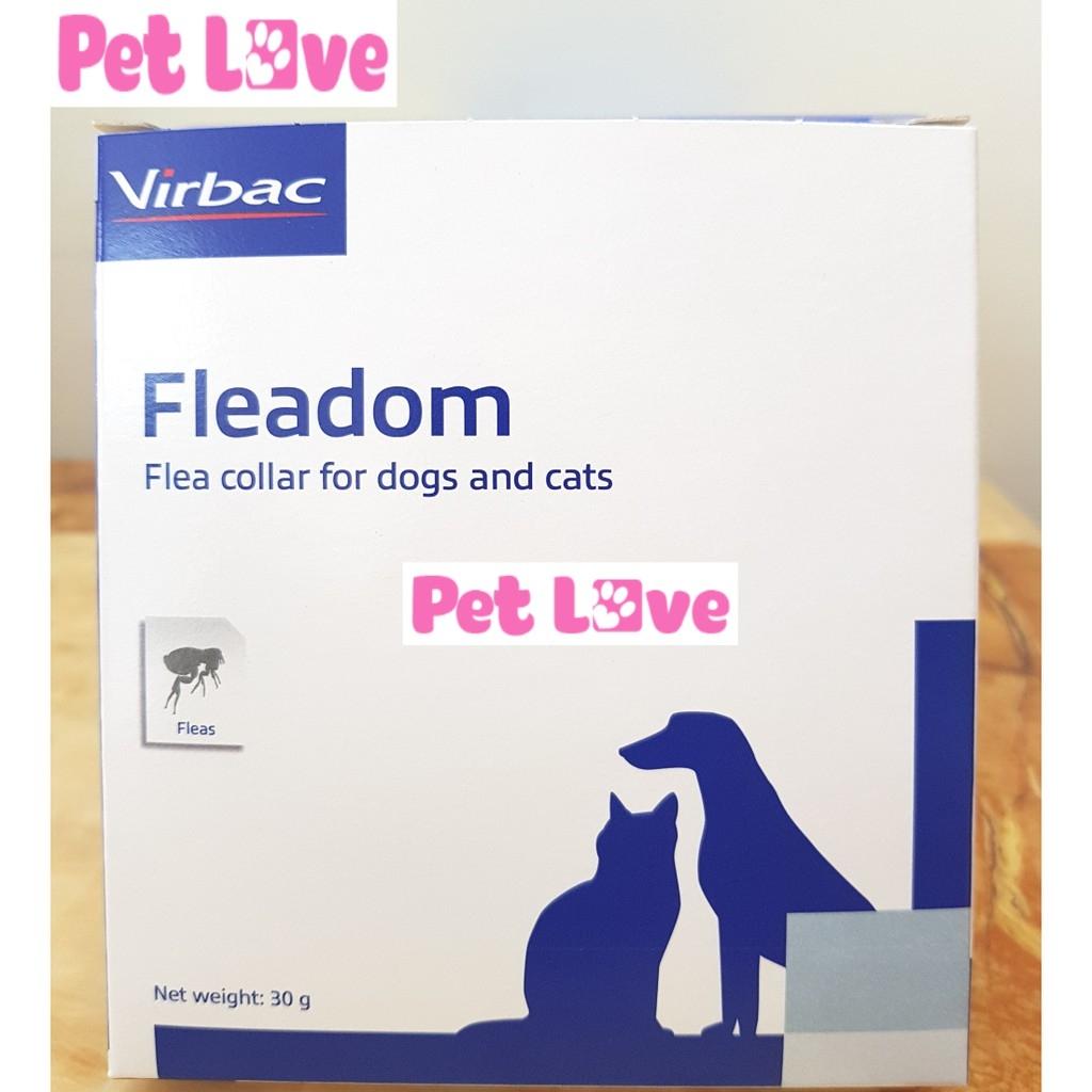 Vòng đeo cổ Fleadom trị ve, bọ chét trên chó mèo