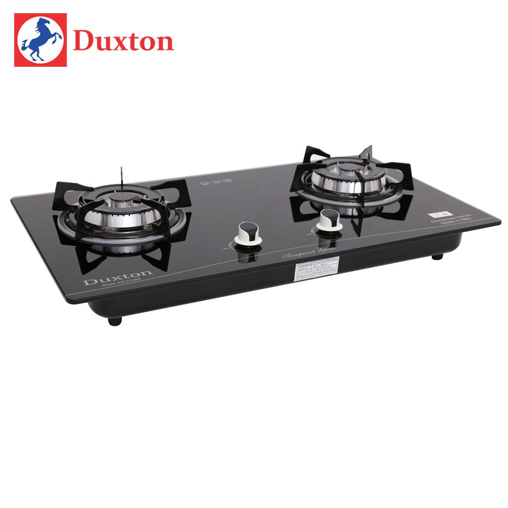 Bếp gas âm đôi mặt kính duxton dg-212bg