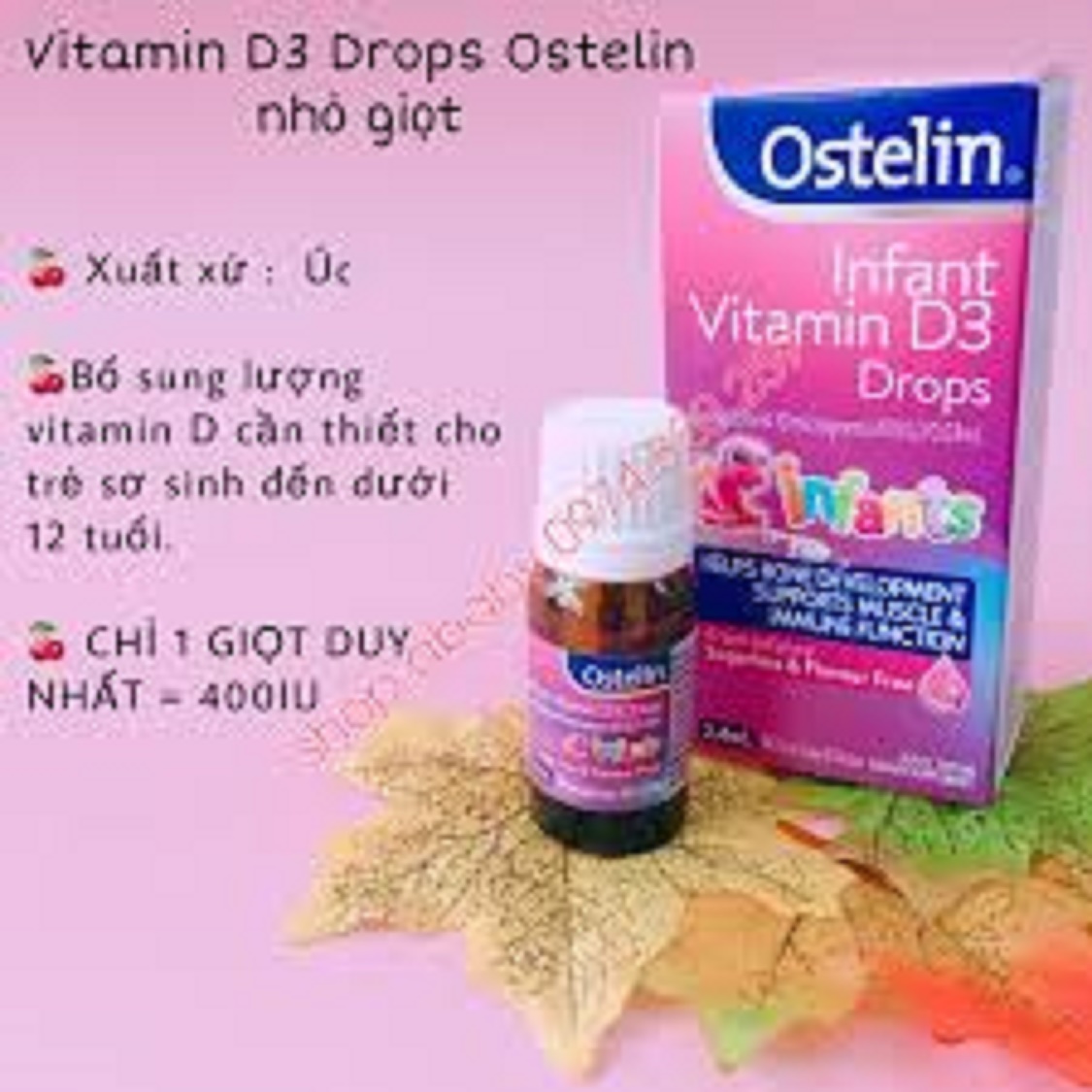 Ostelin Infant Vitamin D3 Drop 2.4 m