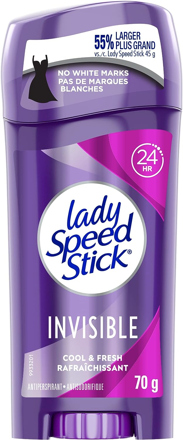 Lăn khử mùi giành cho Nữ Lady Speed Stick Invisible Cool & Fresh 24h 70g Canada