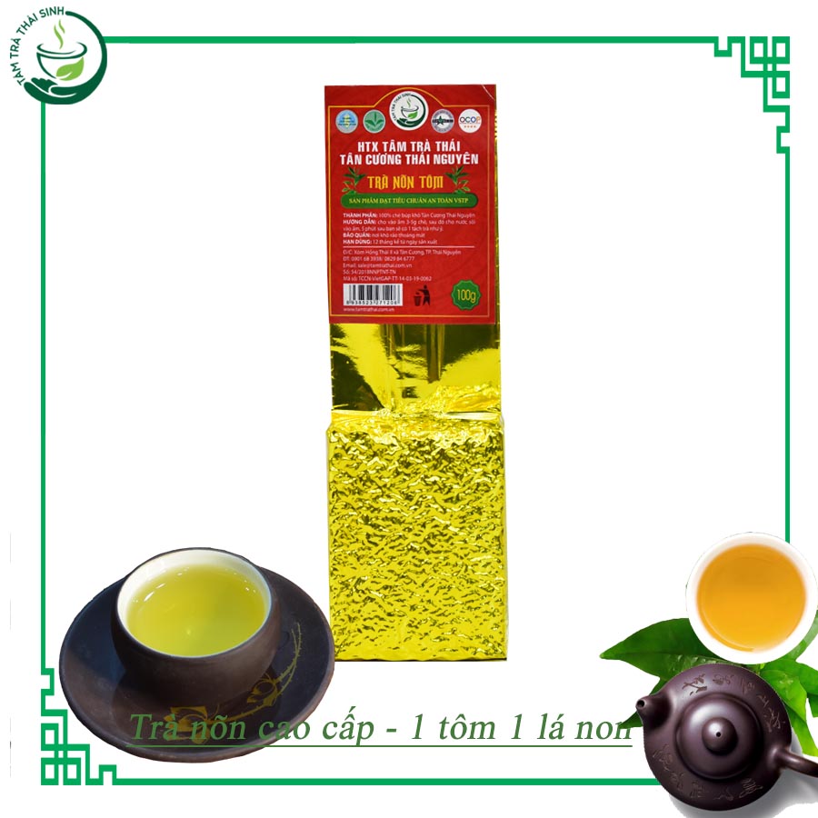 Trà nõn thượng hạng - 1 tôm 1 lá non