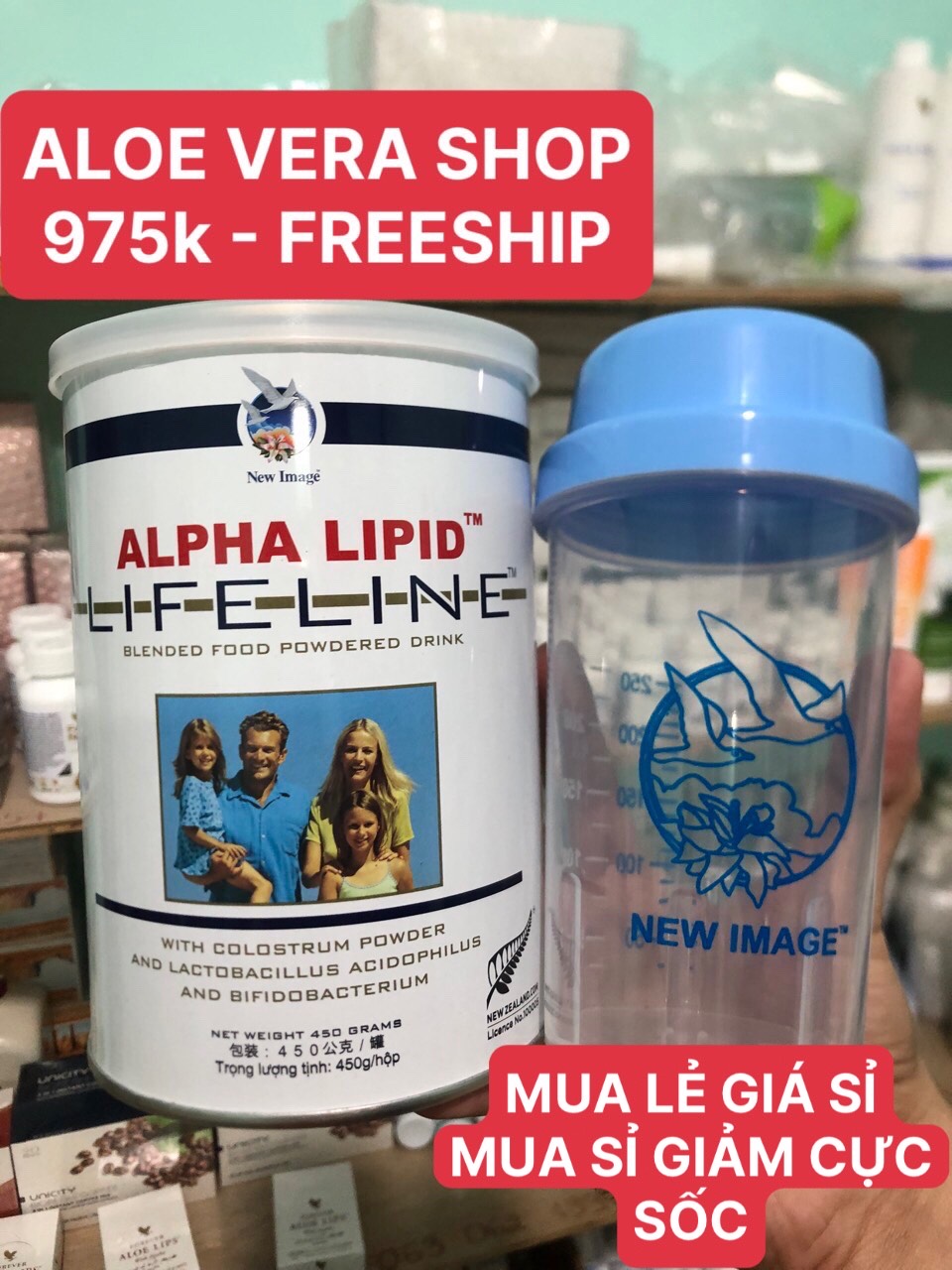 (GIÁ HUỶ DIỆT) Sữa Non Alpha Lipid 450g Chính Hãng New Zealand (Combo 1 Sữa 1 Ly)