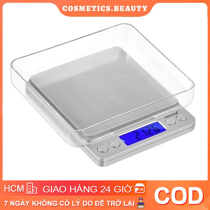 Cân tiểu ly điện tử nhà bếp mini định lượng 0.1g - 3kg làm bánh độ chính xác cao tặng kèm quy mô nhà bếp cân tiểu ly điện tử 3kg
