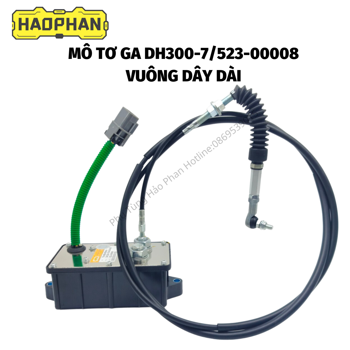 Mô tơ ga dh300-7523-00008, vuông dây dài, hàng hpm