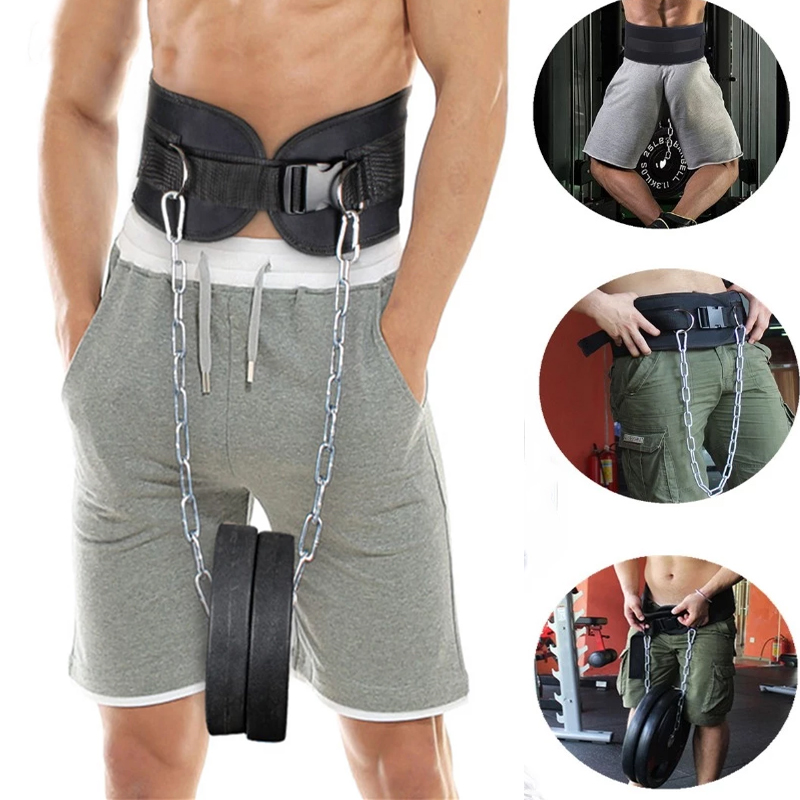Đai Xích Treo Tạ Dip Belt Hỗ Trợ Tăng Trọng Lượng Squat, Pull Up, Dips