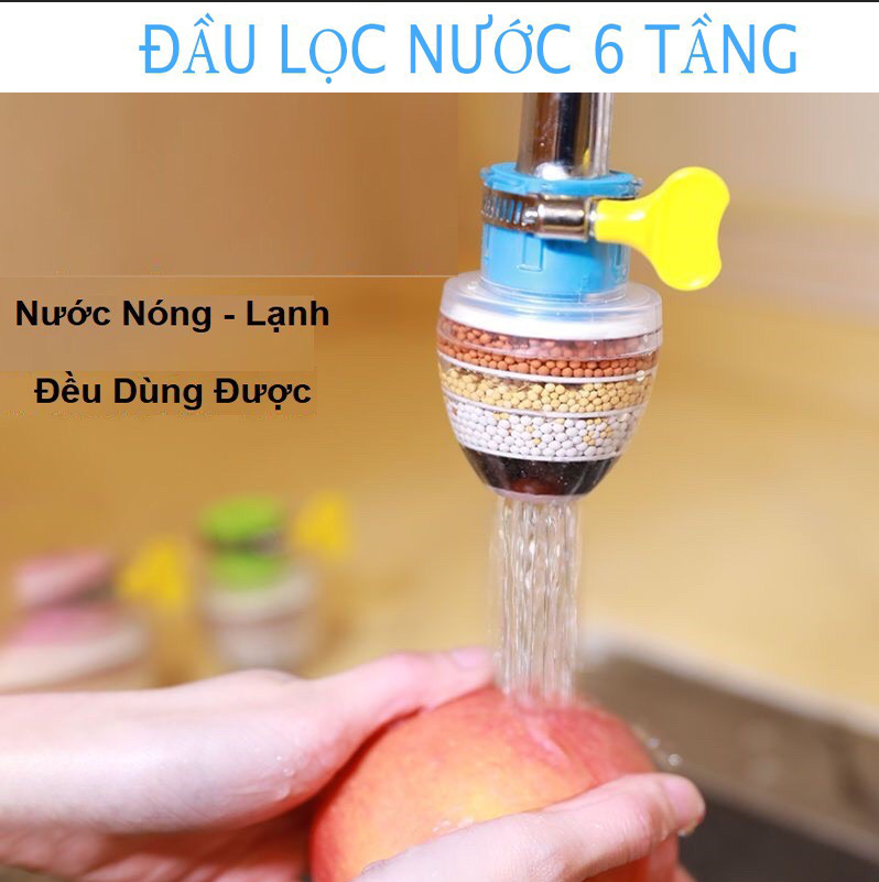 Vòi Lọc Nước,Water Filter,Vòi Lọc Nước Tại Vòi,Bộ Lọc Nước Tự Động Tại Vòi, Thiết Bị Lọc Nước Tại Vòi - Lắp Đặt Đơn Giản,Lọc Nhanh Cặn Bẩn Và Vi Khuẩn Trong Nước 6 Lớp Lọc Cao Cấp An Toàn Cho Sức Khỏe Gia Đình